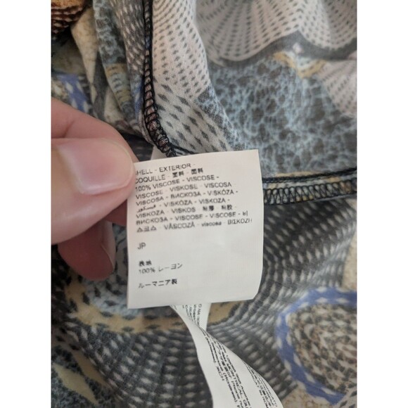 Desigual Melina Off Shoulder Peasant Boho Festival Blouse Sz Med Medallion Flowy - Picture 7 of 11